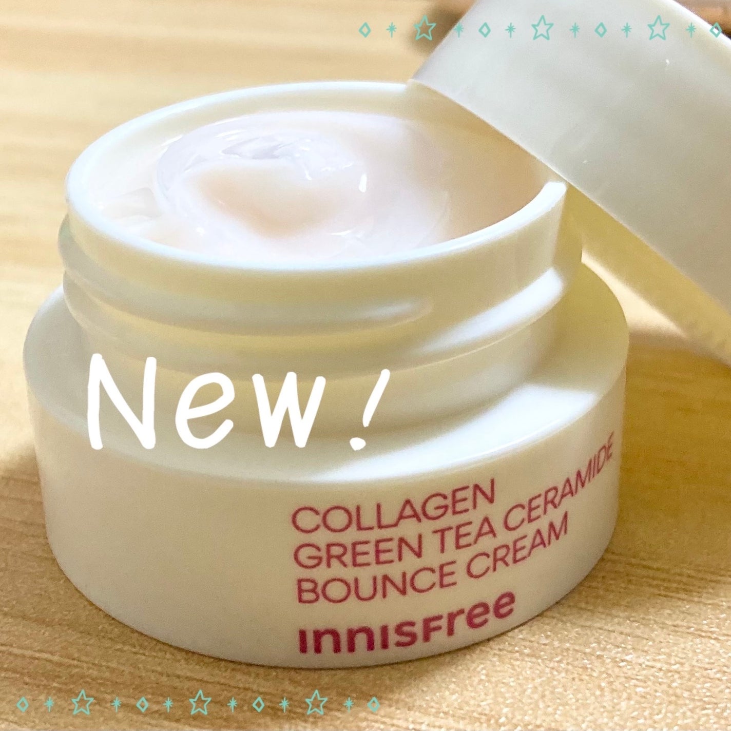 コラーゲン グリーンティー セラミド バウンス クリーム/innisfree/スキンケア・基礎化粧品を使ったクチコミ(2枚目)
