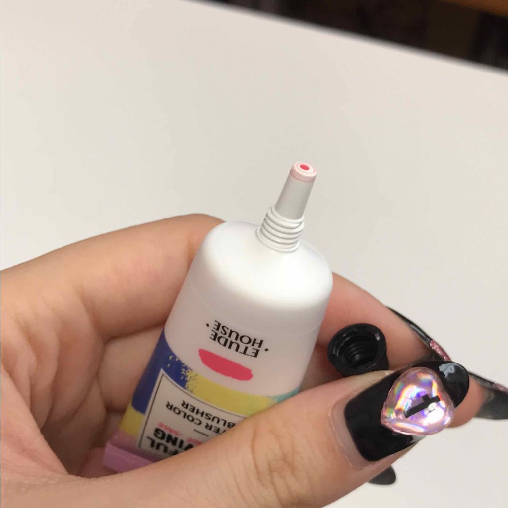 カラフルドローイング ウォーターカラーチーク/ETUDE/リキッドチークを使ったクチコミ（2枚目）