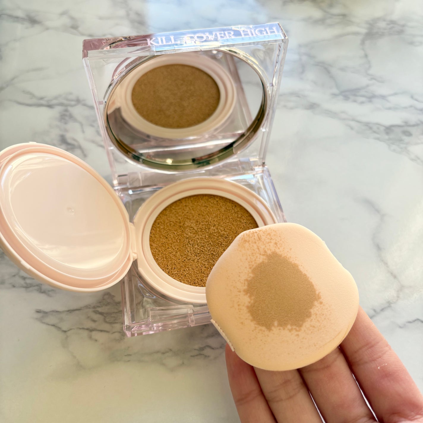 キル カバー ハイ グロウ クッション/CLIO/クッションファンデーションを使ったクチコミ(3枚目)