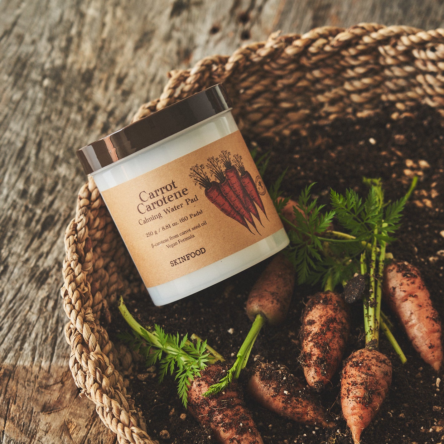 キャロットカロテン カーミングウォーターパッド 60枚(250g)