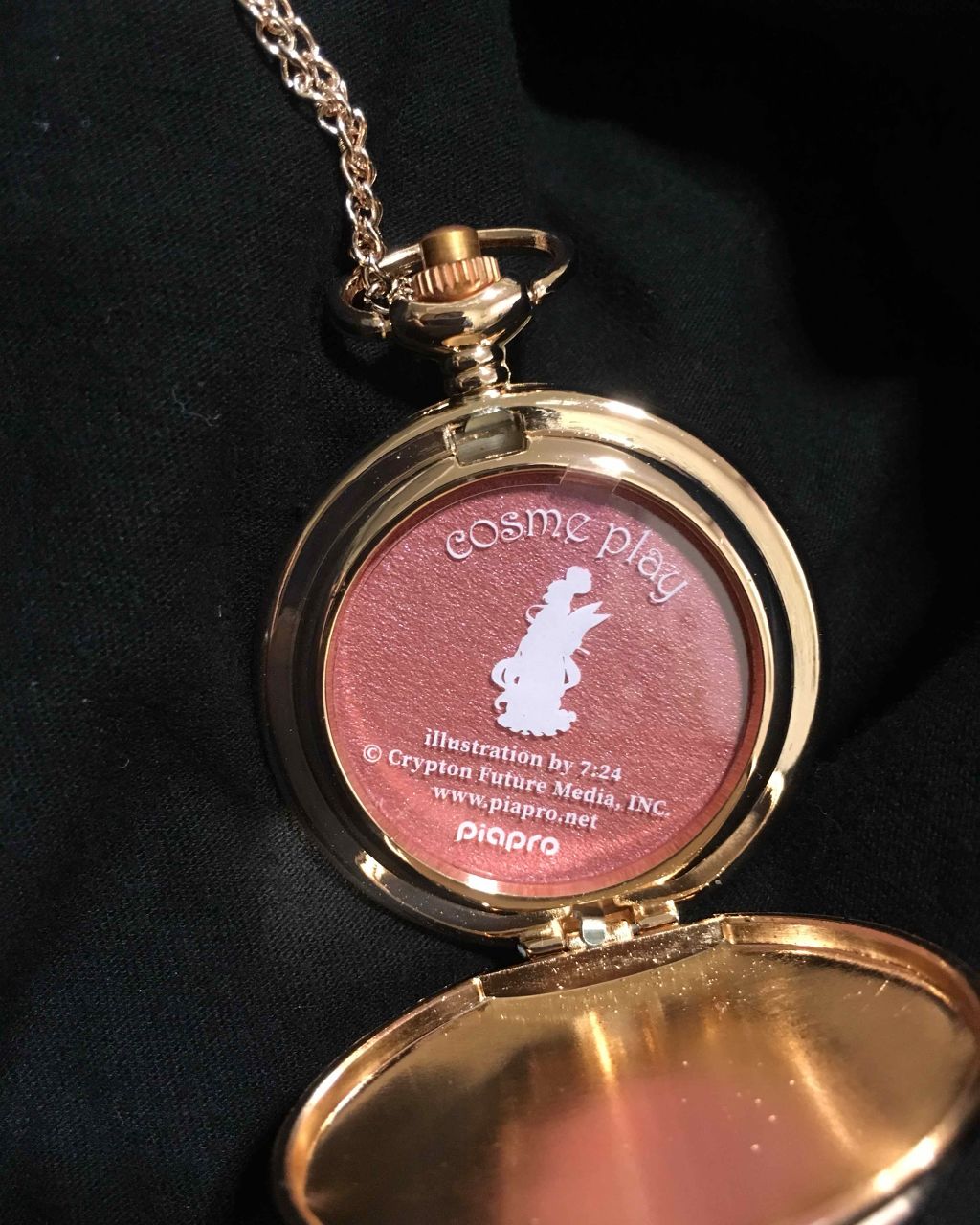 童話コスメ✕初音ミク 懐中時計チーク/cosme play/パウダーチークを使ったクチコミ(2枚目)