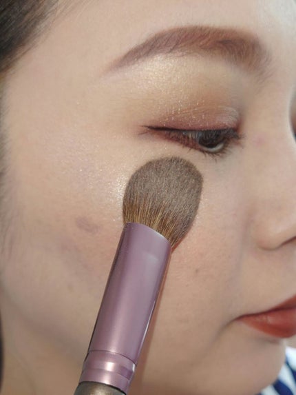 メイクブラシ 馬毛/DAISO/その他化粧小物を使ったクチコミ(3枚目)