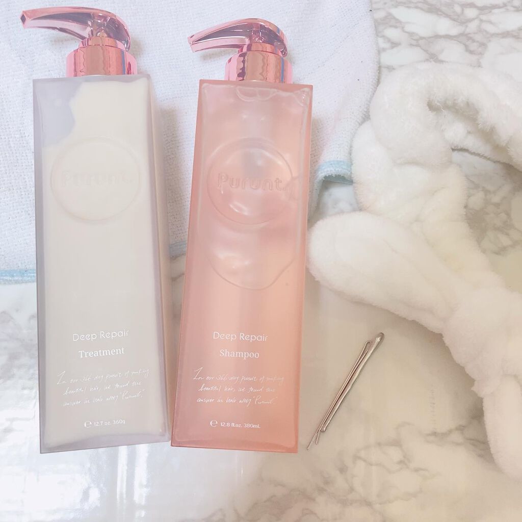 プルント ディープリペア美容液シャンプー／トリートメント/Purunt./市販シャンプーを使ったクチコミ（1枚目）