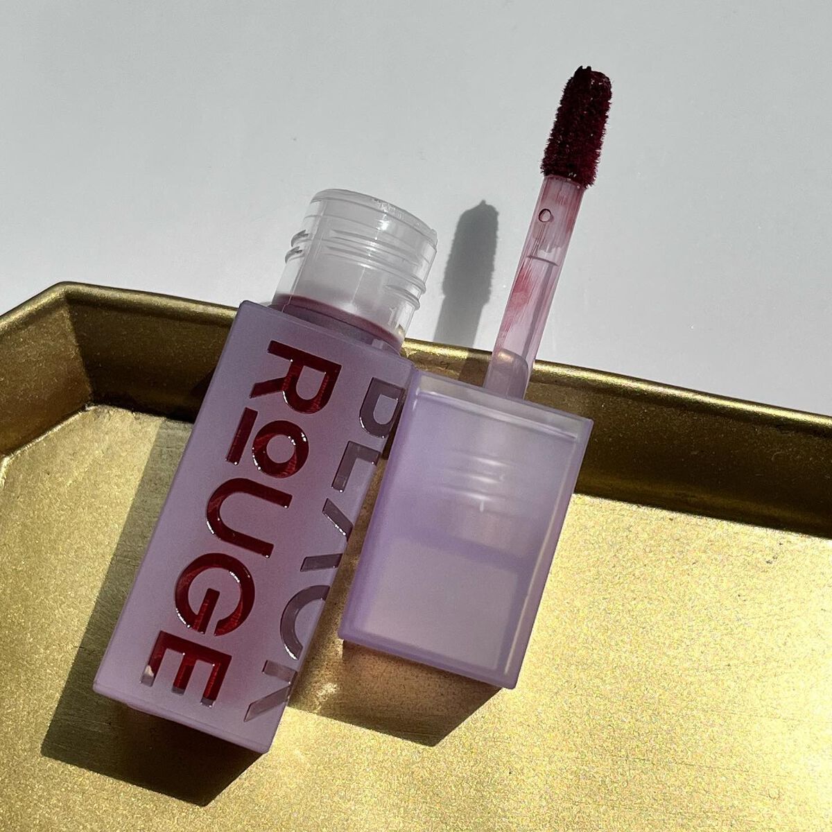 ダブルレイヤーオーバーベルベットティント/BLACK ROUGE/リップティントを使ったクチコミ(3枚目)