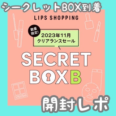 【2023年11月 クリアランスセール】シークレットボックス B/LIPS/その他キットセットを使ったクチコミ（1枚目）