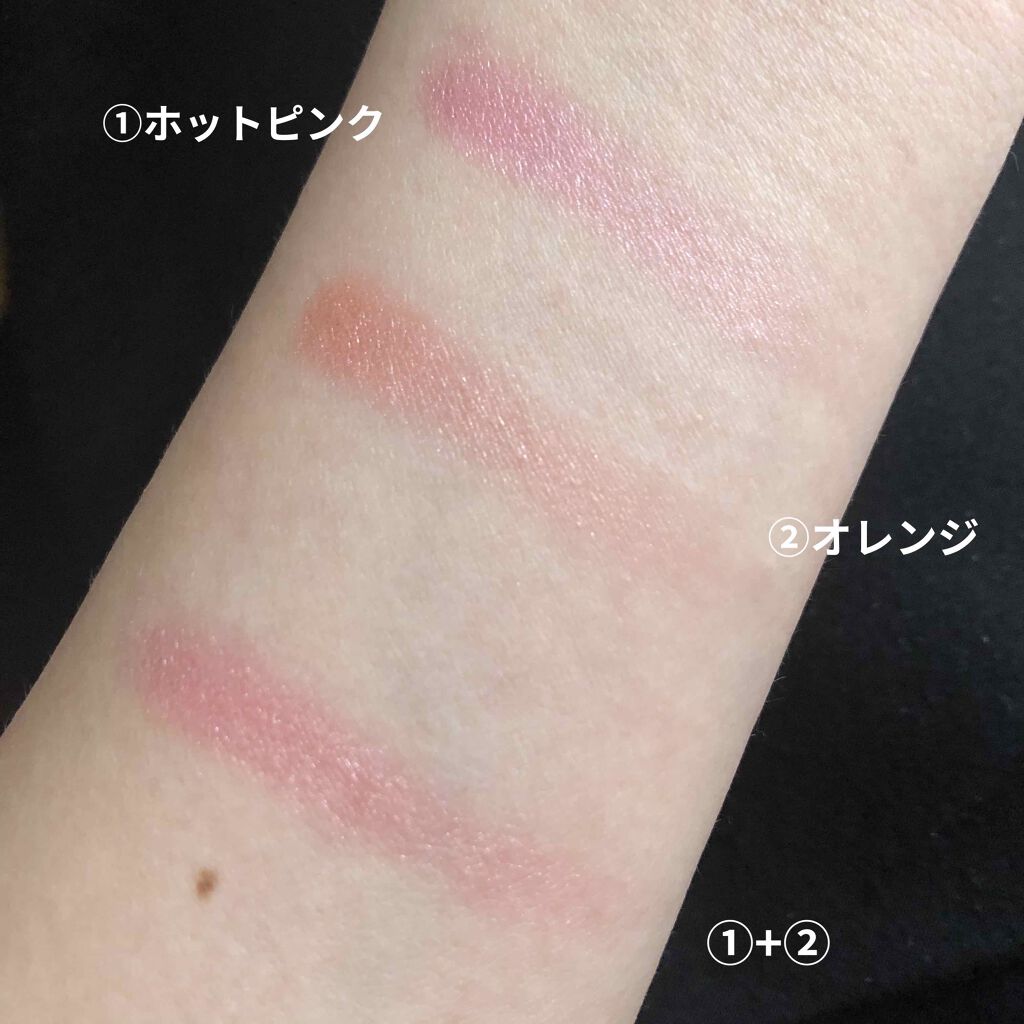 UR GLAM　EYE & CHEEK COLOR コーラルピンク/U R GLAM/単色アイシャドウを使ったクチコミ（2枚目）