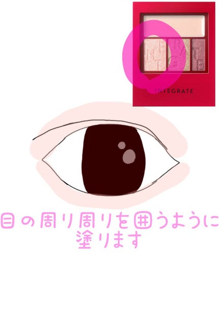 アクセントカラーアイズ CC/インテグレート/アイシャドウパレットを使ったクチコミ(2枚目)