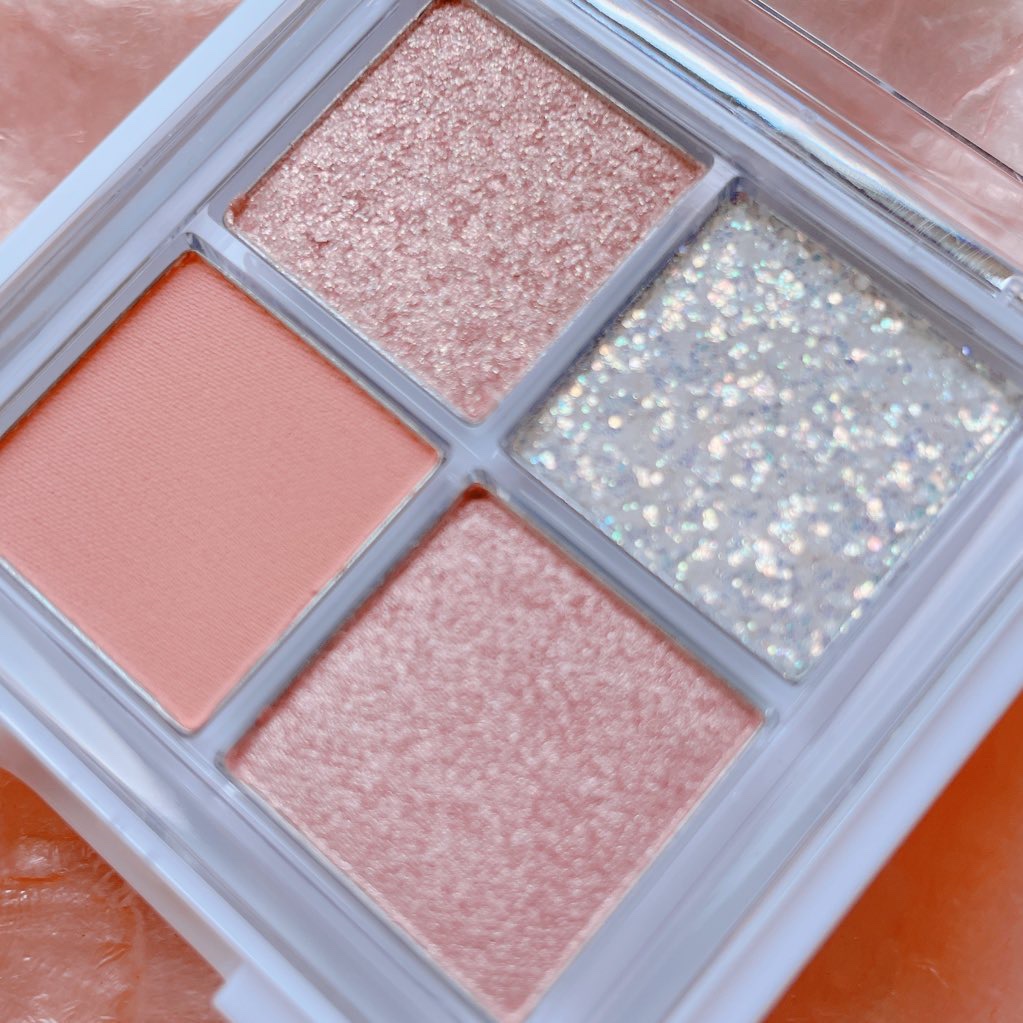 グリッターレイヤリングアイシャドウパレット 04 APRICOT LAYER/TWINKLE POP/アイシャドウパレットを使ったクチコミ（3枚目）