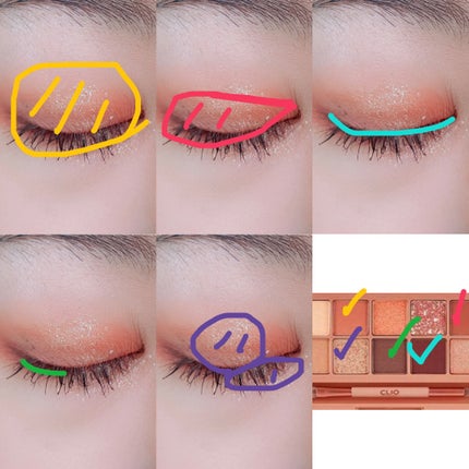 プロ アイ パレット/CLIO/アイシャドウパレットを使ったクチコミ(2枚目)