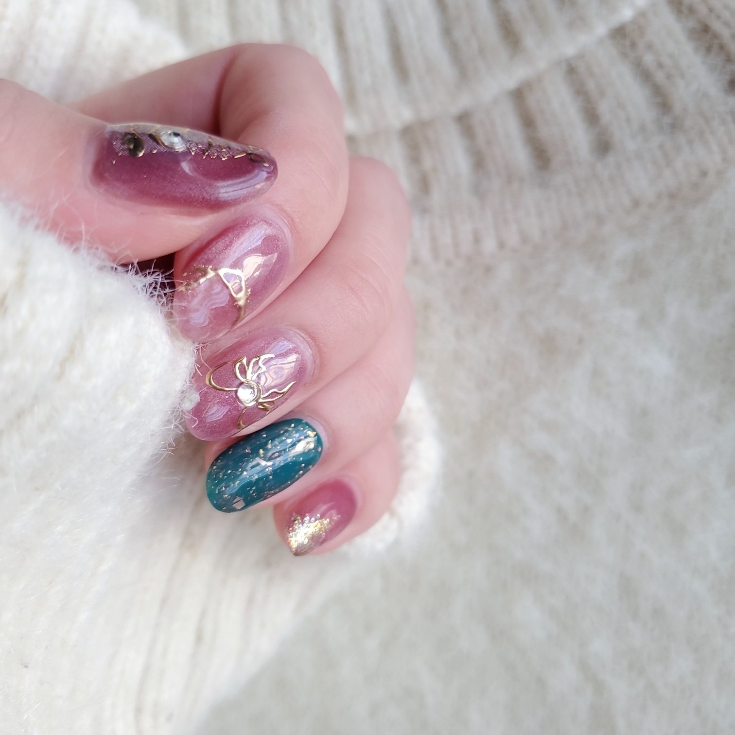 ジェルネイル（ライト対応）/セリア/ジェルネイルを使ったクチコミ（3枚目）