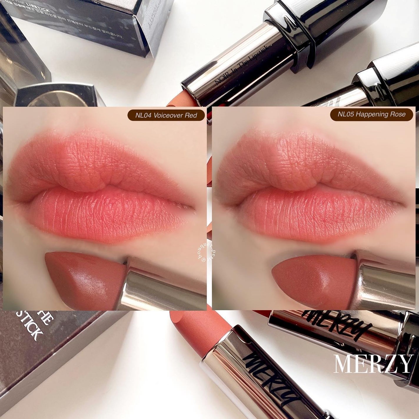 ノワール イン ザ リップスティック/MERZY/口紅を使ったクチコミ(6枚目)