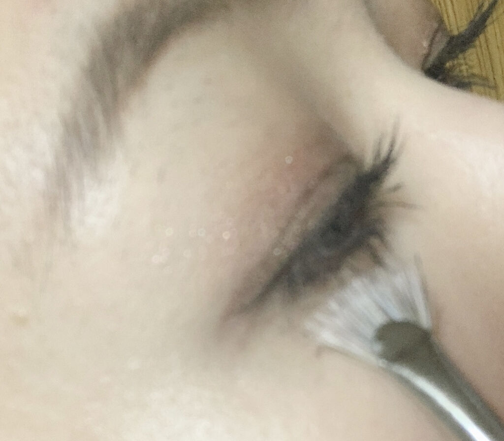 J4006 マスカラ 扇段/白鳳堂/メイクブラシを使ったクチコミ（3枚目）