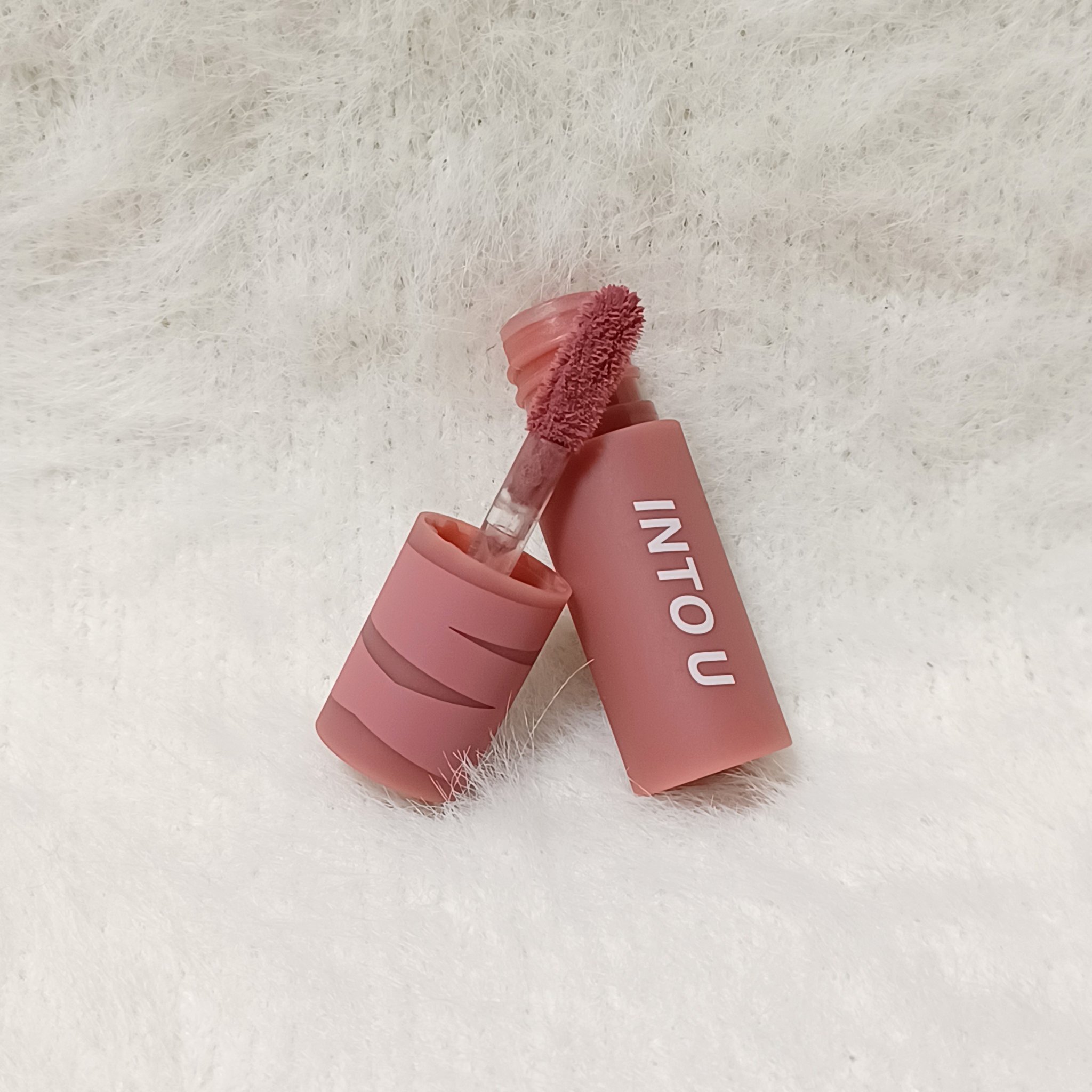 スーパーマットリップ＆チークマッド/INTO U/口紅を使ったクチコミ（1枚目）