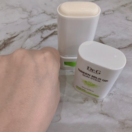 グリーンマイルドサンスティック SPF50+ PA++++/Dr.G/日焼け止めスティックを使ったクチコミ(3枚目)