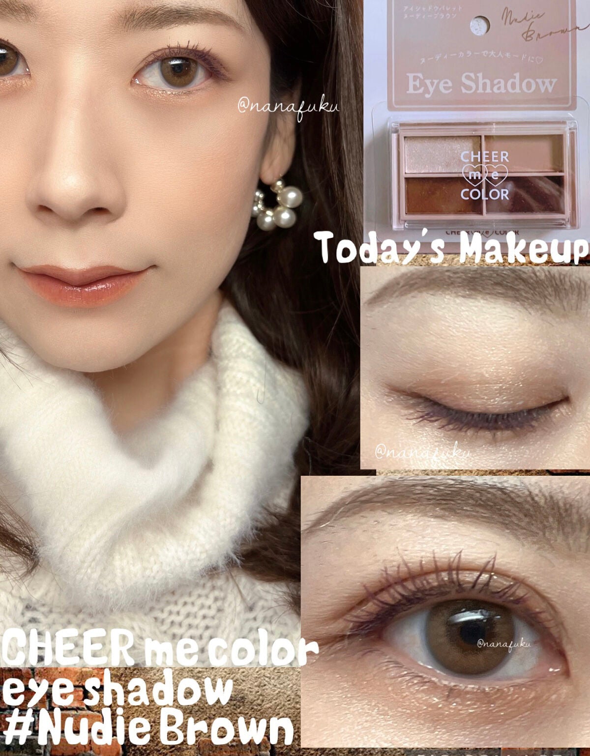 CHEER me COLOR アイシャドウ/セリア/アイシャドウパレットを使ったクチコミ(1枚目)
