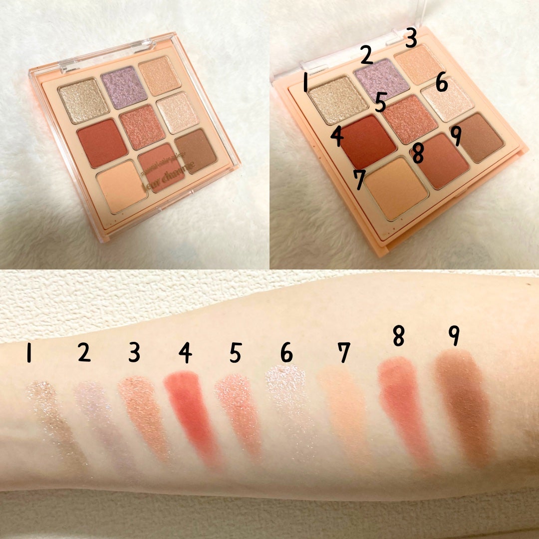 マテリアルカラーパレット/leur charme/アイシャドウパレットを使ったクチコミ(2枚目)