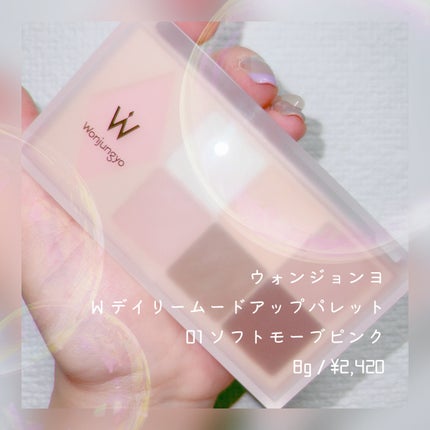 ウォンジョンヨ W デイリームードアップパレット /Wonjungyo/アイシャドウパレットを使ったクチコミ(2枚目)