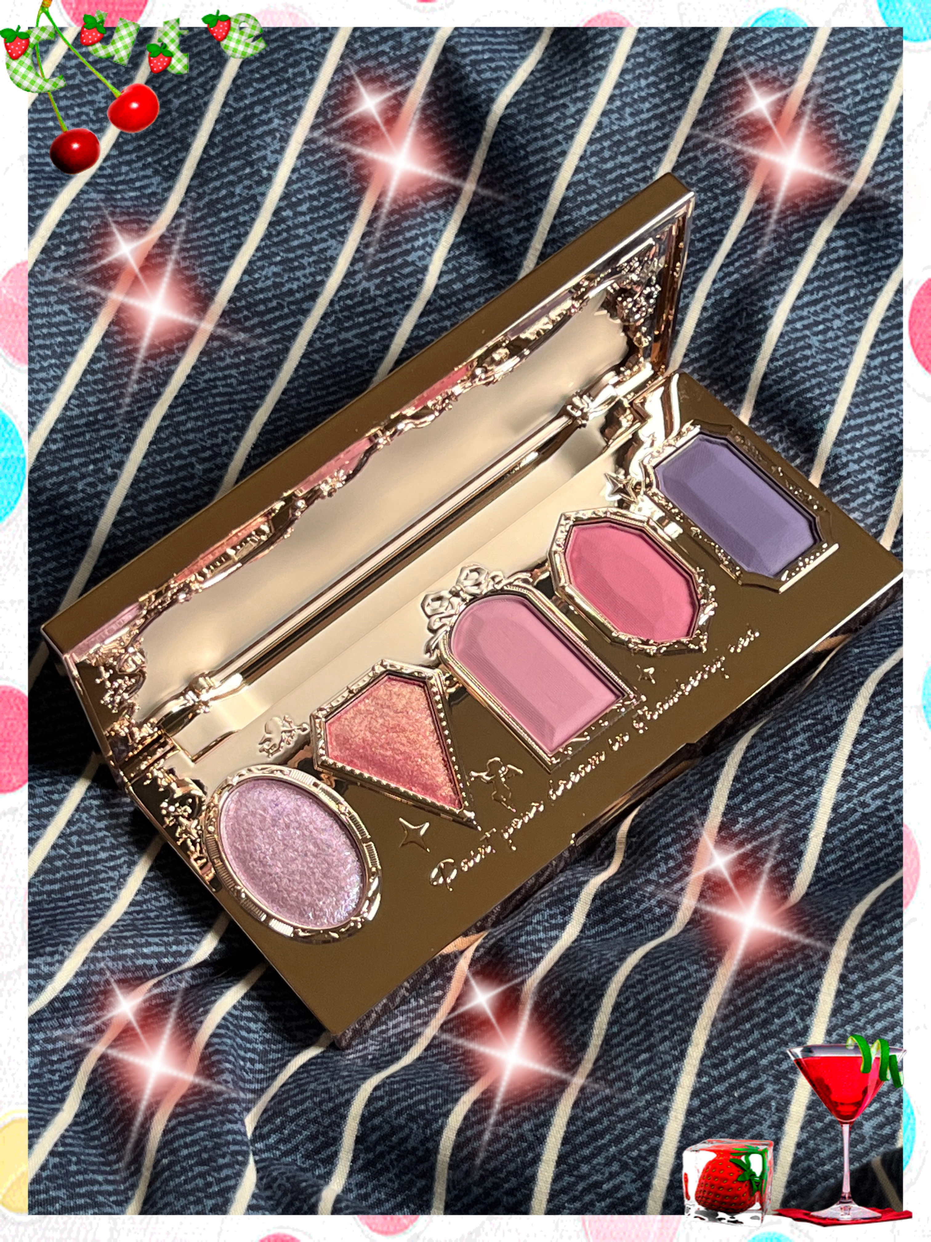 ストロベリーロココ アイシャドウパレット/FlowerKnows/アイシャドウパレットを使ったクチコミ（3枚目）