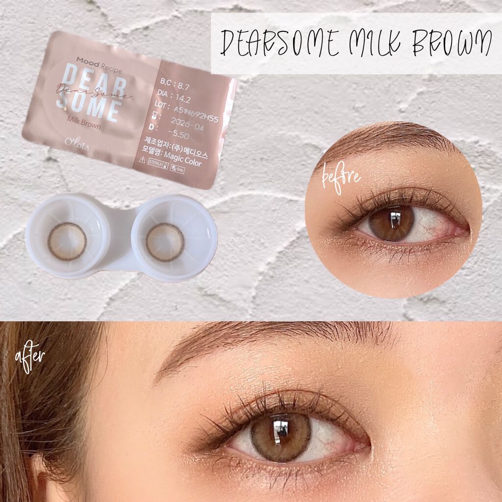 ディアサム(DearSome)/OLOLA/カラーコンタクトレンズを使ったクチコミ(3枚目)