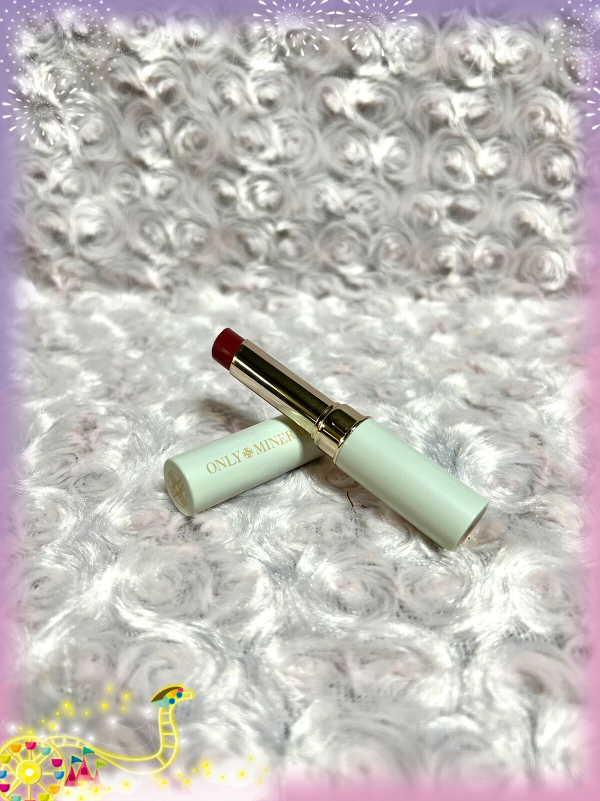 ミネラルエアリールージュ 02 フィグ/ONLY MINERALS/口紅を使ったクチコミ（1枚目）