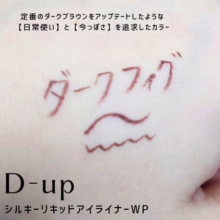 シルキーリキッドアイライナーWP/D-UP/リキッドアイライナーを使ったクチコミ(3枚目)