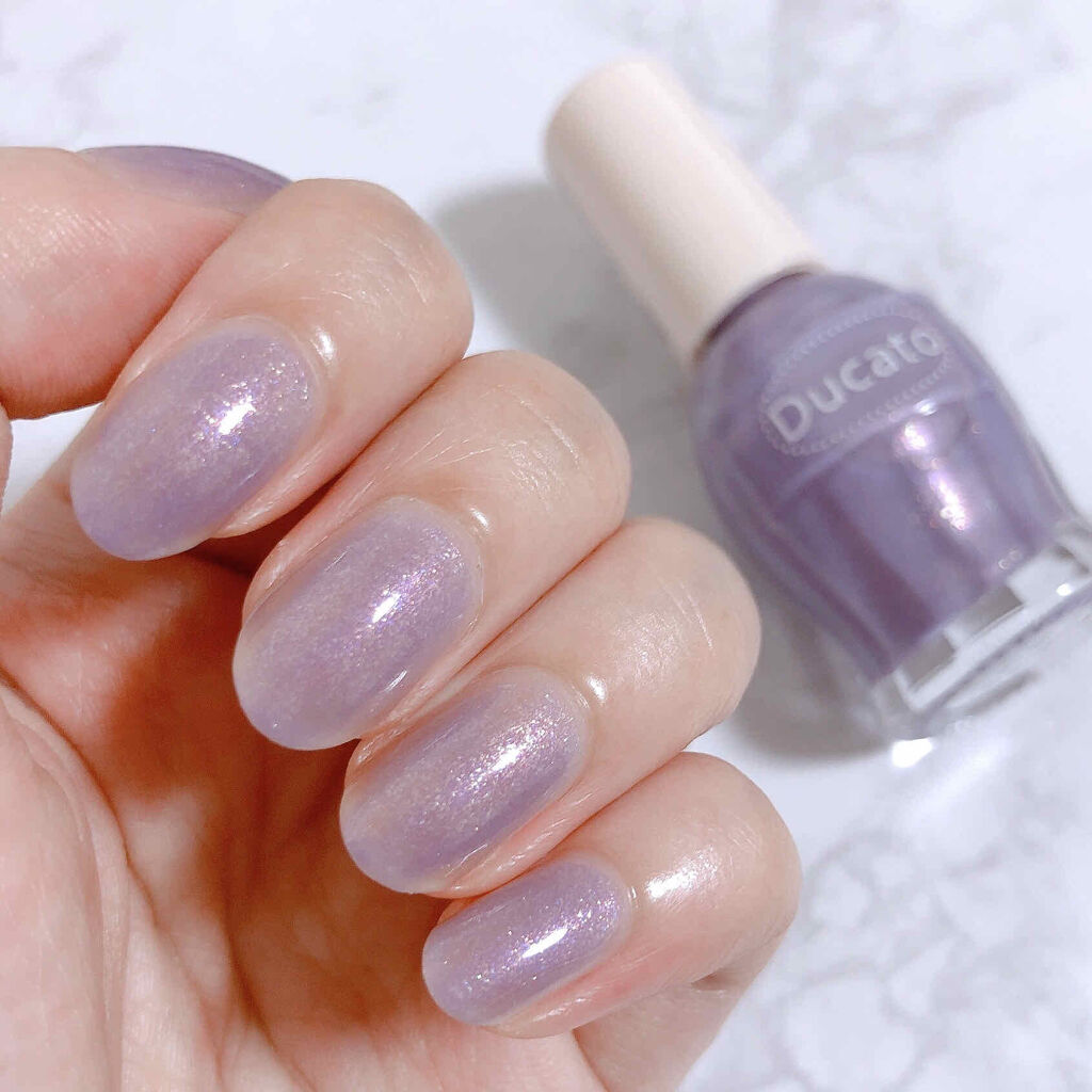 ナチュラルネイルカラーN 120 サンセットパープル/デュカート/マニキュアを使ったクチコミ（1枚目）