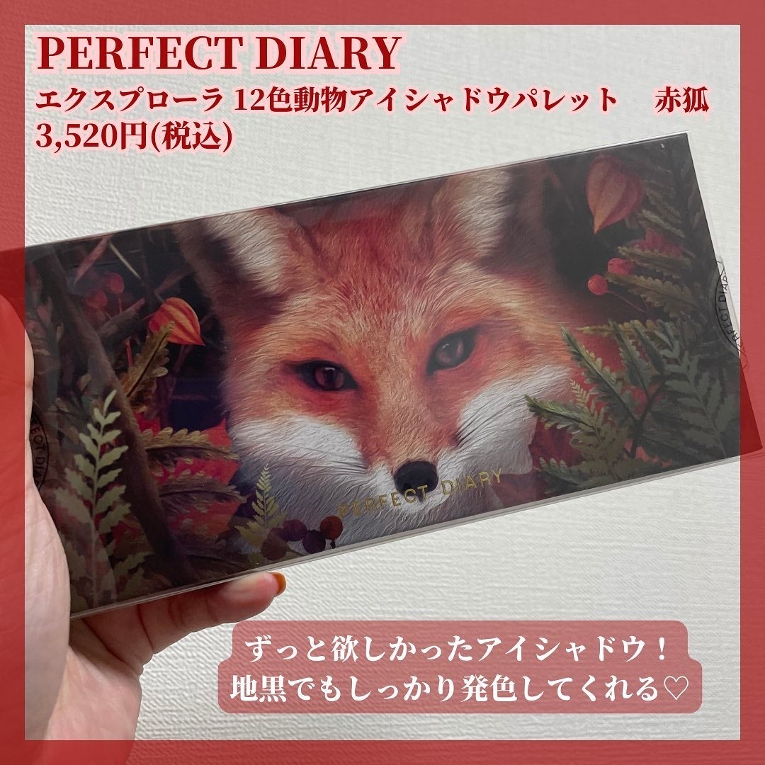 エクスプローラ12色 動物アイシャドウパレット/PERFECT DIARY/アイシャドウパレットを使ったクチコミ(2枚目)