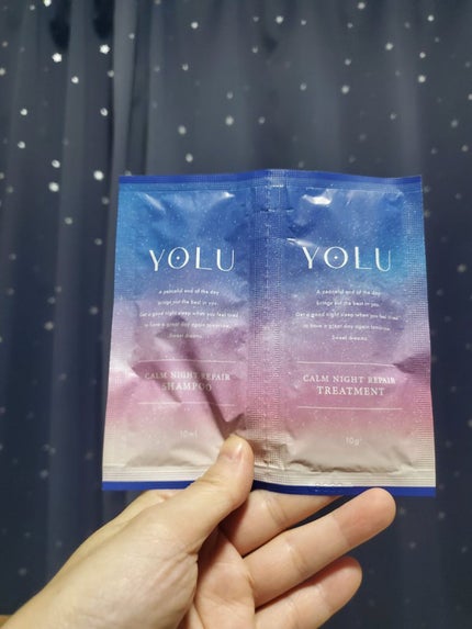 カームナイトリペアシャンプー/トリートメント/YOLU/市販シャンプーを使ったクチコミ(1枚目)