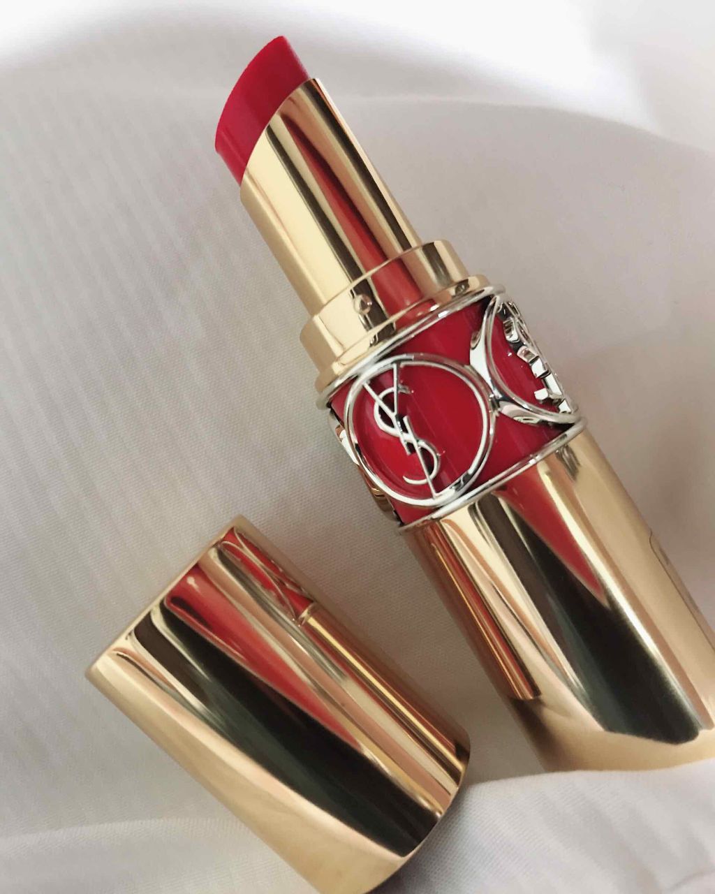 ルージュ ヴォリュプテ シャイン/YVES SAINT LAURENT BEAUTE/口紅を使ったクチコミ(1枚目)