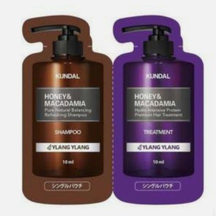 ハニー&マカデミアシャンプー/トリートメント /KUNDAL/シャンプー・コンディショナーを使ったクチコミ(1枚目)
