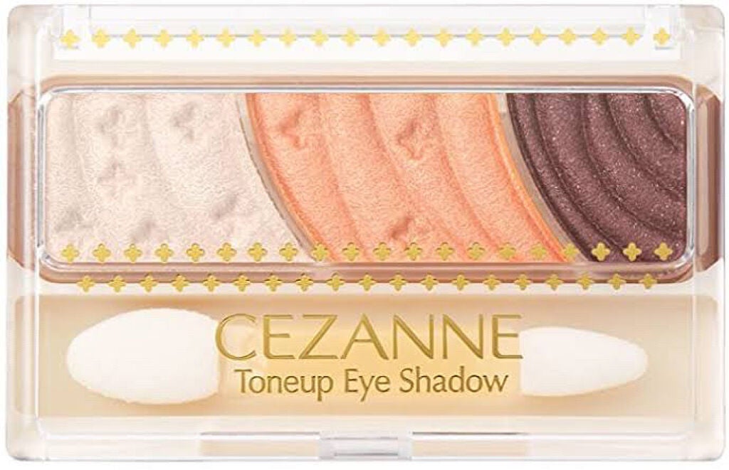 トーンアップアイシャドウ/CEZANNE/アイシャドウパレットを使ったクチコミ(2枚目)