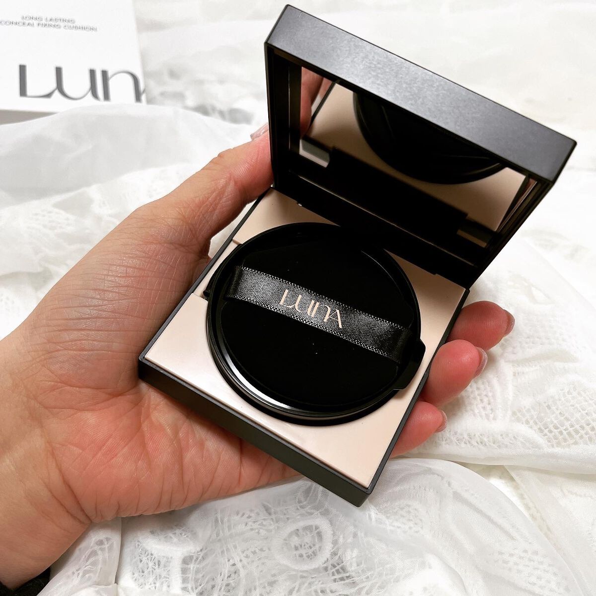 ロングラスティングコンシールフィクシングクッション /LUNA/クッションファンデーションを使ったクチコミ(2枚目)