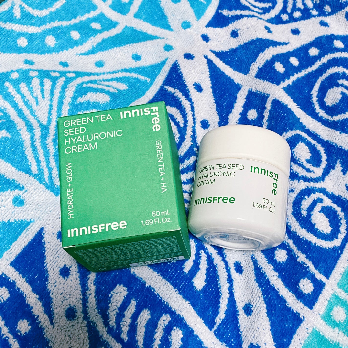 グリーンティーシード ヒアルロン クリーム/innisfree/フェイスクリームを使ったクチコミ(2枚目)