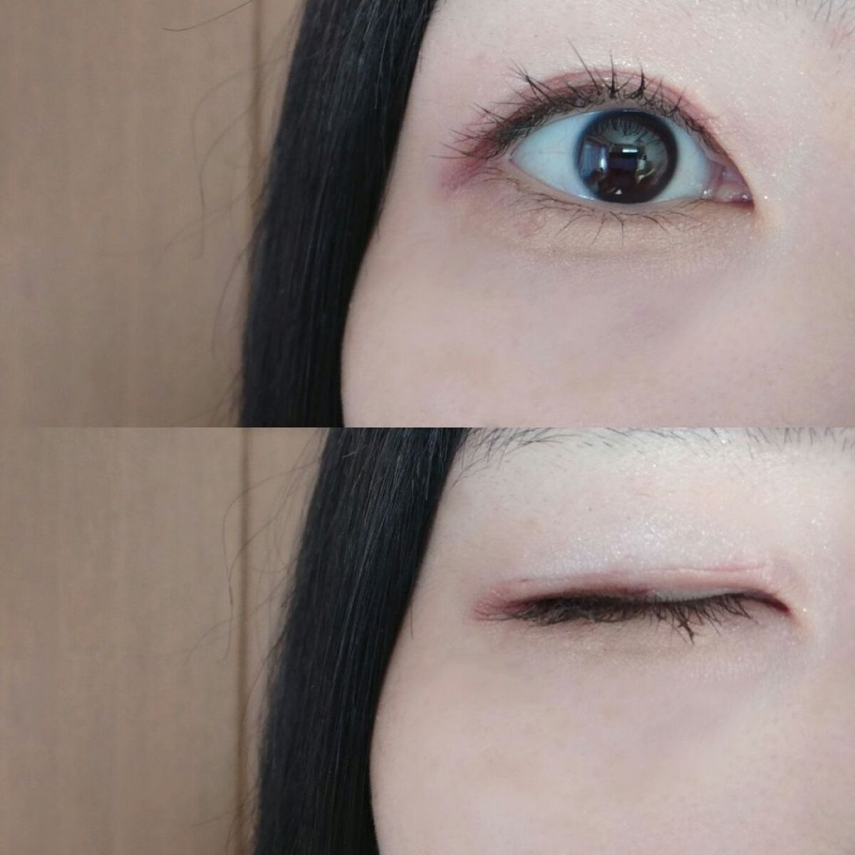 描くふたえアイライナー/CEZANNE/リキッドアイライナーを使ったクチコミ（3枚目）