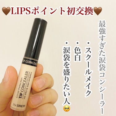 カバーパーフェクション チップコンシーラー 0.5 アイスベージュ/the SAEM/リキッドコンシーラーを使ったクチコミ（1枚目）