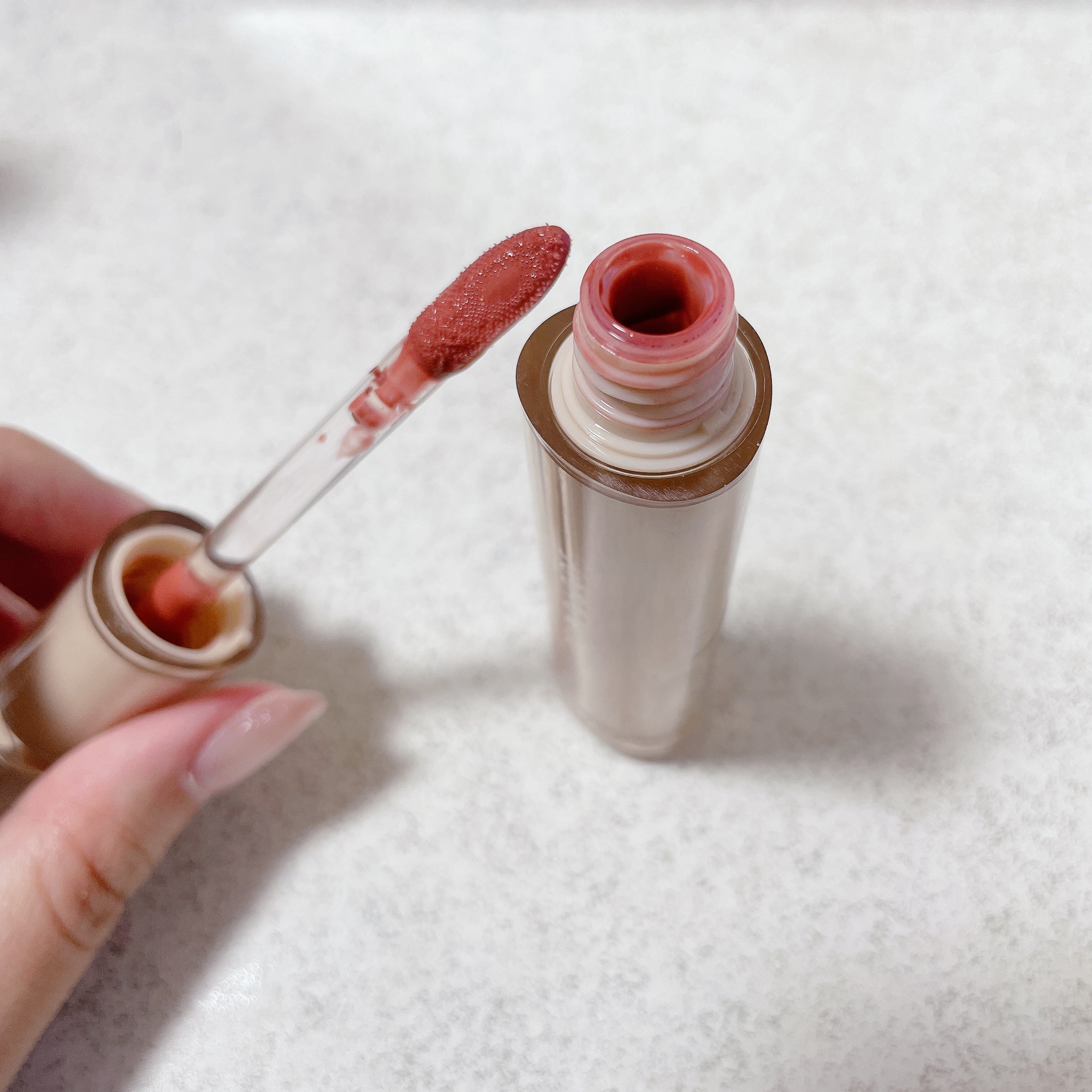 JUDYDOLL 果実茶ティントリップ N05 無花果ゼリー茶/JUDYDOLL/リップティントを使ったクチコミ（2枚目）