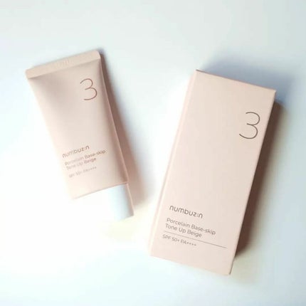 3番 ノーファンデ陶器肌トーンアップクリーム/numbuzin/化粧下地を使ったクチコミ(5枚目)