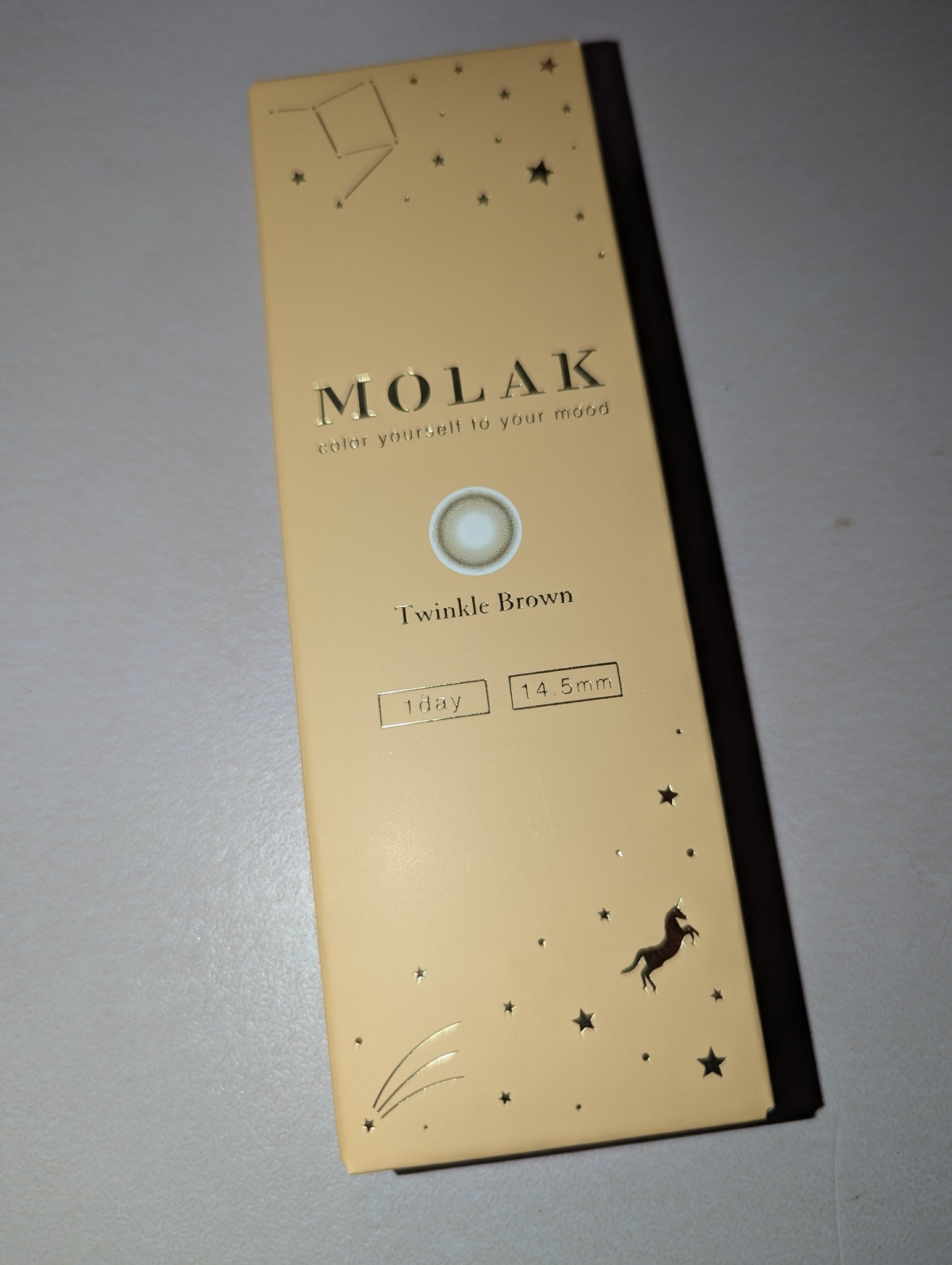 MOLAK 1day トゥインクルブラウン/MOLAK/ワンデー（１DAY）カラコンを使ったクチコミ（2枚目）
