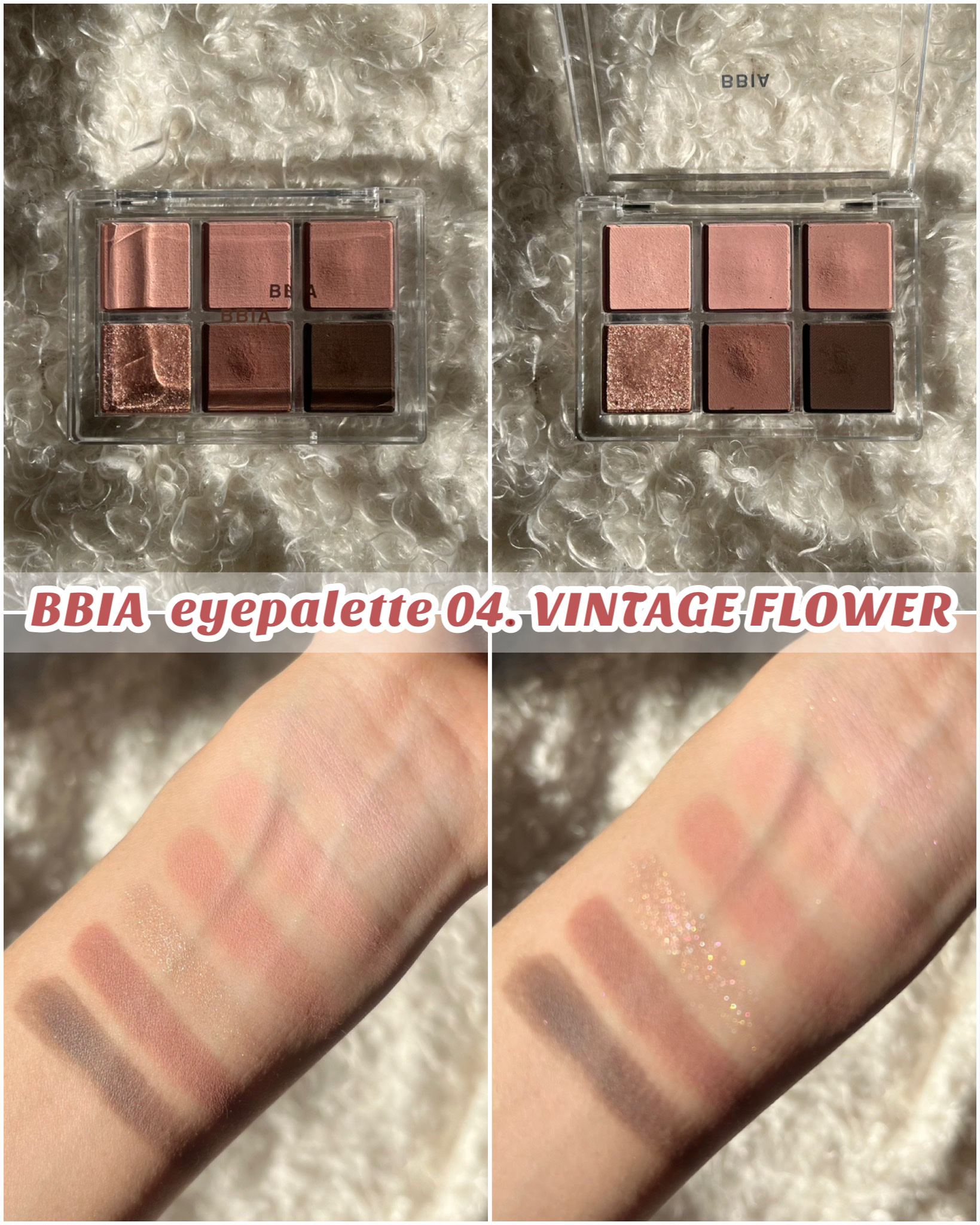 レディートゥーウェアアイパレット 04 ヴィンテージフラワー/BBIA/アイシャドウパレットを使ったクチコミ（2枚目）