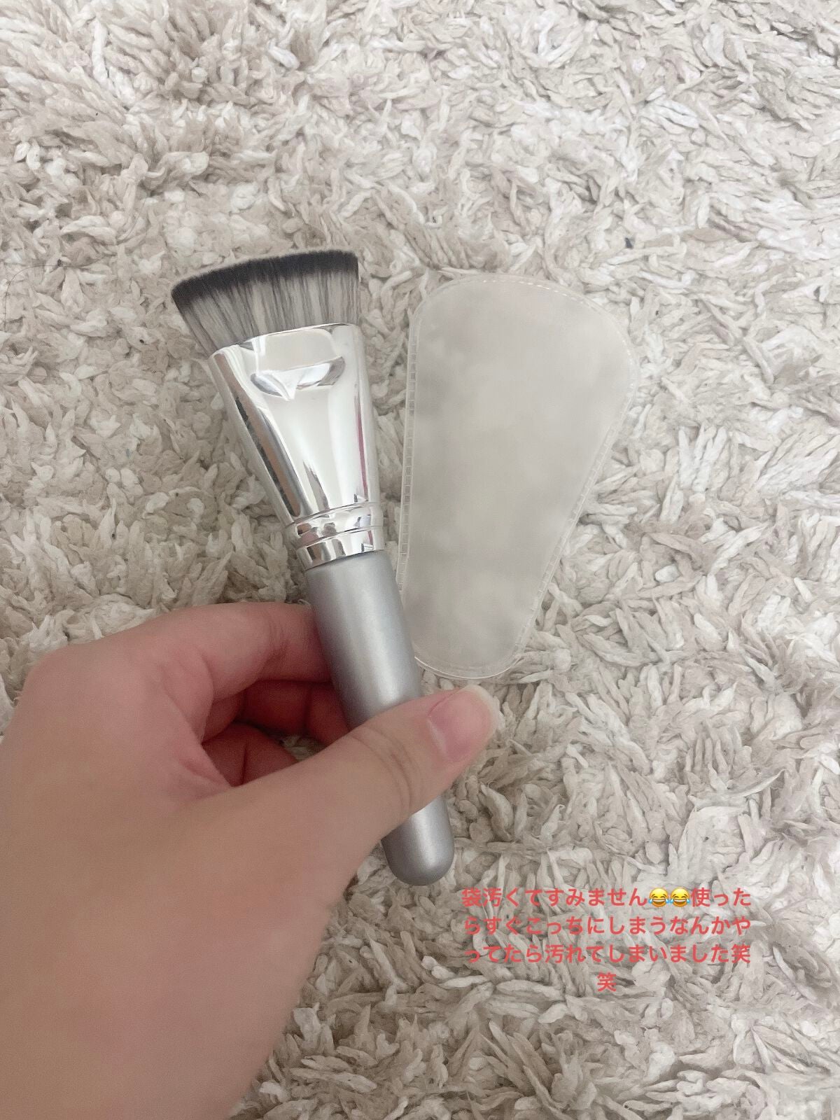 マルチファンデブラシ /ロージーローザ/メイクブラシを使ったクチコミ(2枚目)