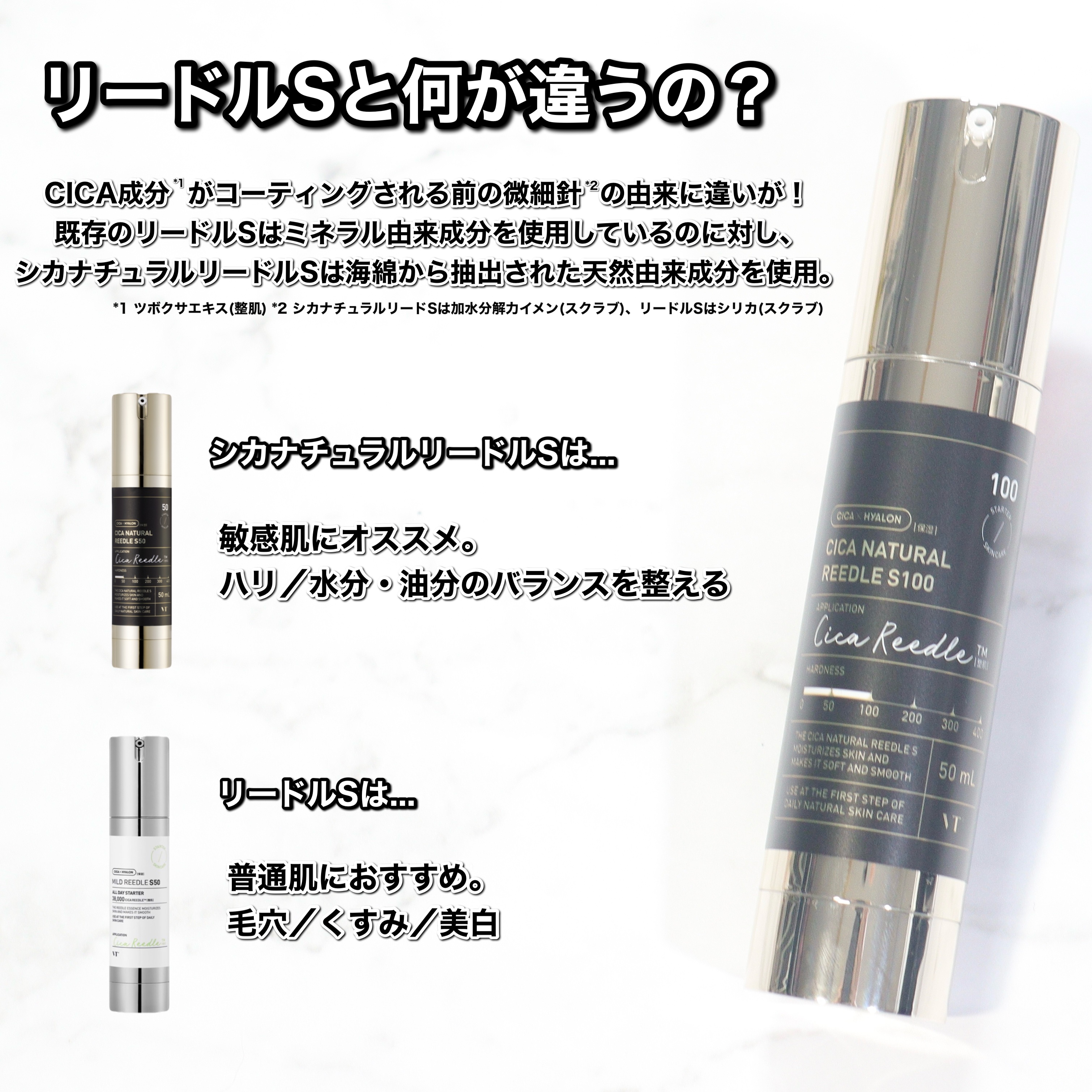 シカナチュラルリードルS 100/VT/美容液を使ったクチコミ（3枚目）