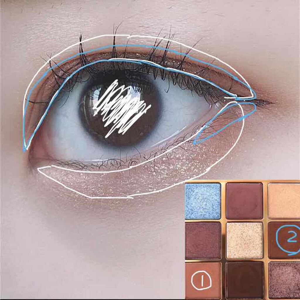 VenusMarble 9色アイシャドウパレット Romanticism（ロマンチシズム）/Venus Marble/アイシャドウパレットを使ったクチコミ（2枚目）