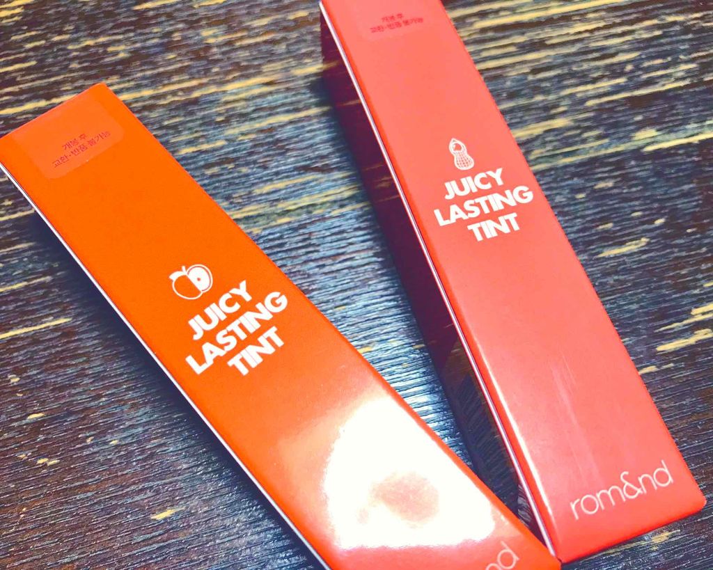 ジューシーラスティングティント/rom&nd/リップティントを使ったクチコミ（1枚目）