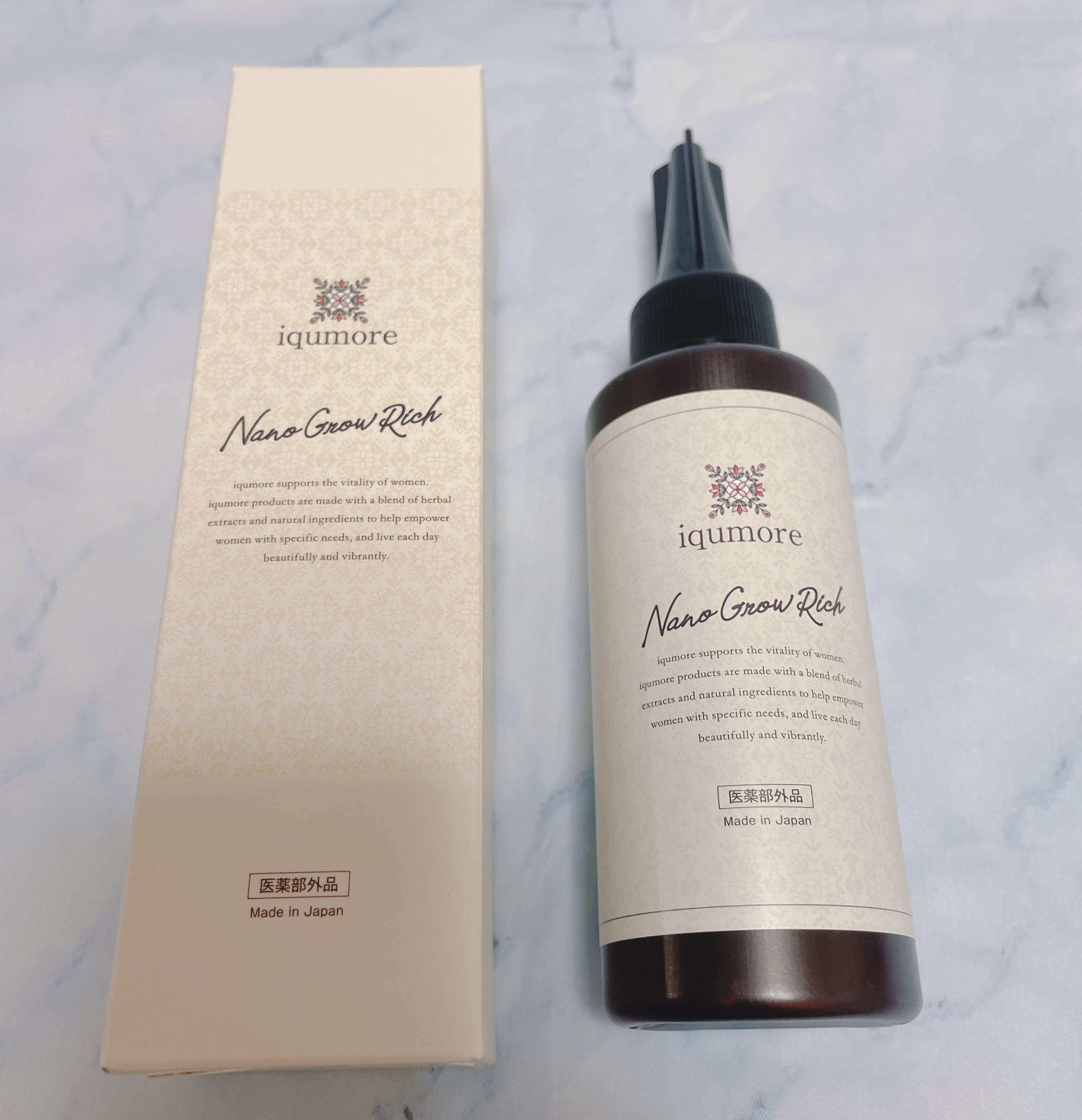 ナノグロウリッチ/iqumore/頭皮ローションを使ったクチコミ（1枚目）