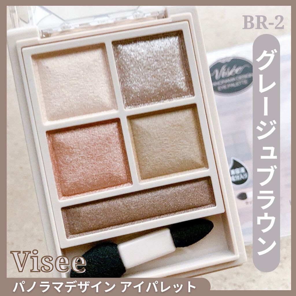 パノラマデザイン アイパレット BR-2 グレージュブラウン/Visée/アイシャドウパレットを使ったクチコミ（1枚目）