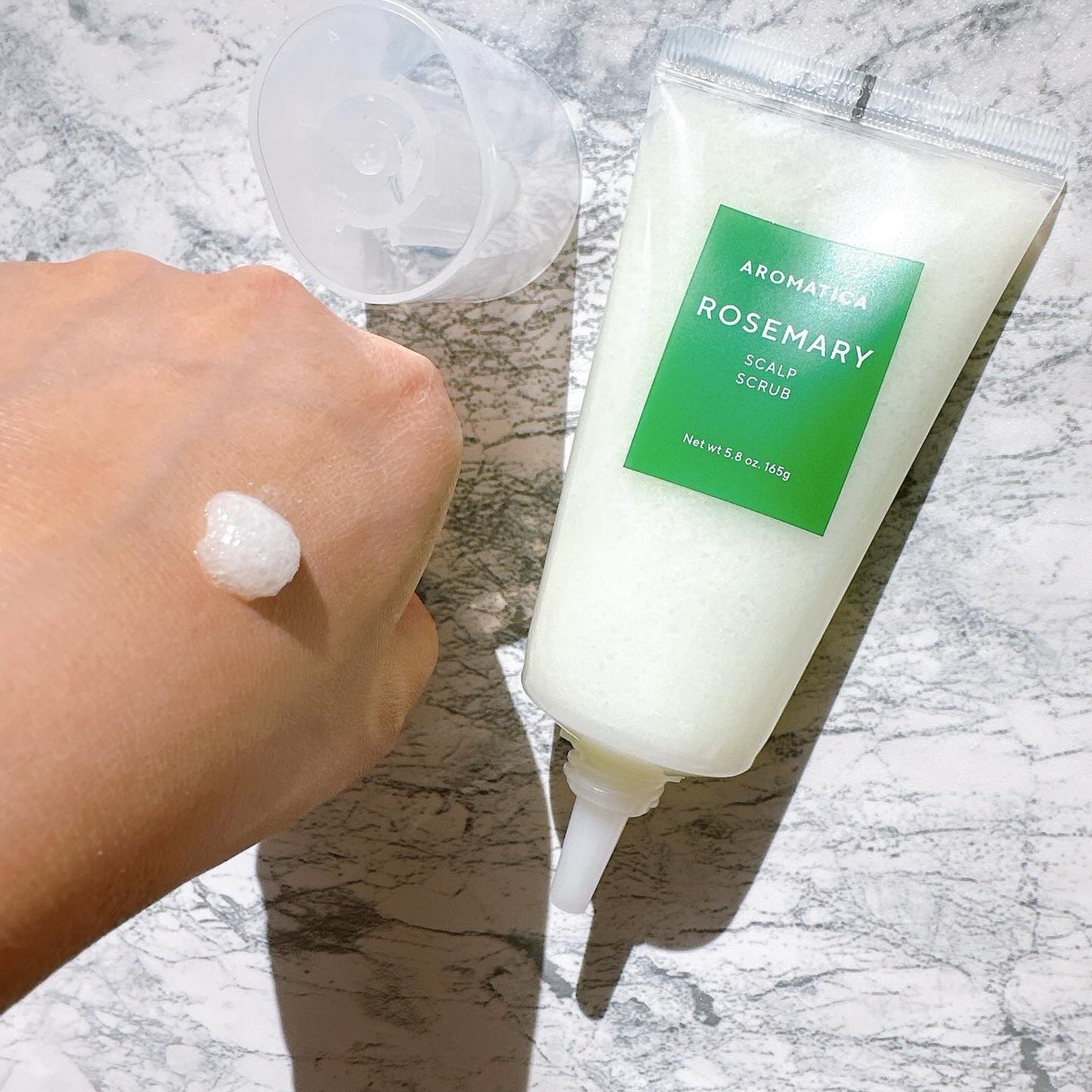 ローズマリー スカルプ スクラブ/AROMATICA/ヘッドスクラブを使ったクチコミ(2枚目)