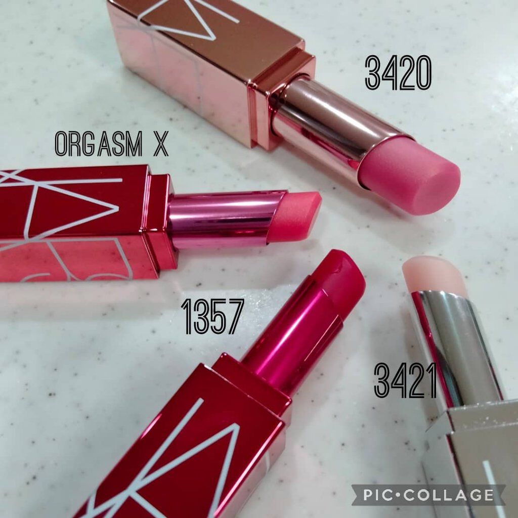 プレジャーシーカー アフターグロー リップバームセット /NARS/口紅を使ったクチコミ（2枚目）