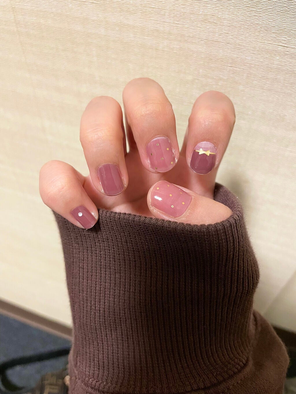 貼るジェルネイル/セリア/ネイルシールを使ったクチコミ(4枚目)