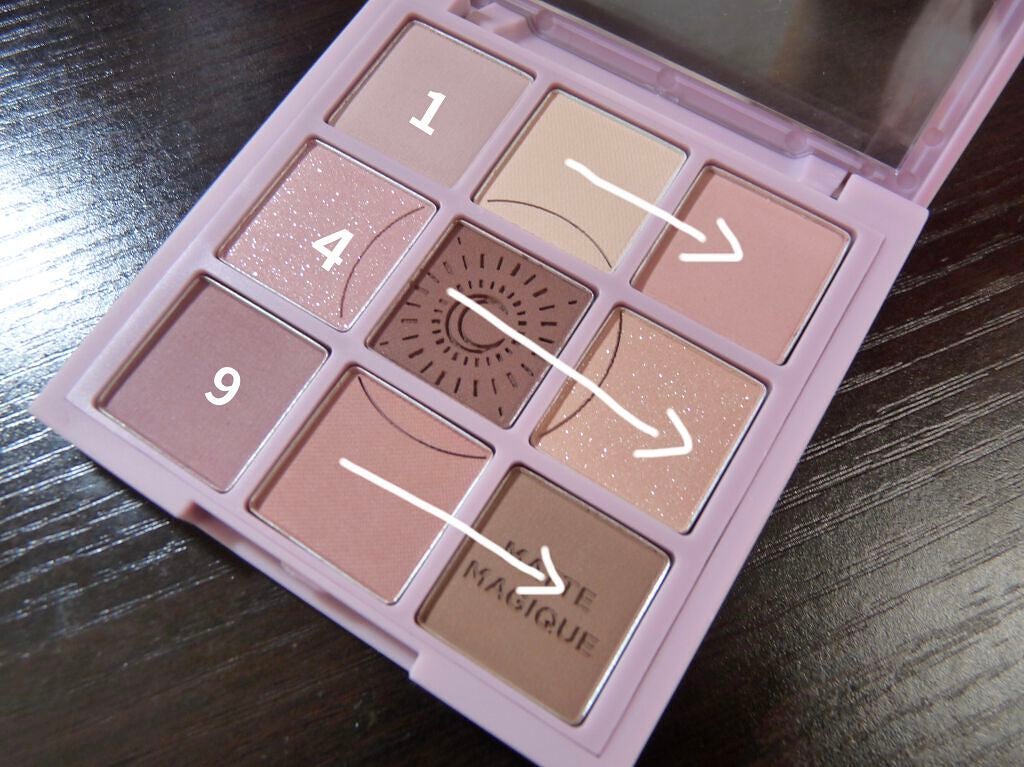 マイフェイブムードアイパレット 9カラー/HOLIKA HOLIKA/アイシャドウパレットを使ったクチコミ(3枚目)