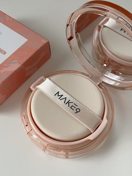 ヌードカーミンググロークッション/MAKE9/クッションファンデーションを使ったクチコミ(4枚目)